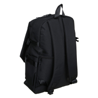 Рюкзак универсальный 43x30x13см, 1 отд., 4 карм., клапан, 2 пл.застежки, нашивка, ПЭ, черный