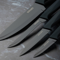 Орис Нож кухонный универсальный 12,7см, нерж.сталь с антиналипающим покрытием, софт-тач