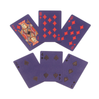 Карты игральные, пластиковые с фольгированным слоем, 54 карты, 4 цвета