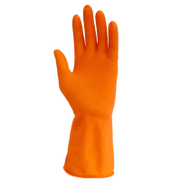 Перчатки резиновые спец. для уборки оранжевые L