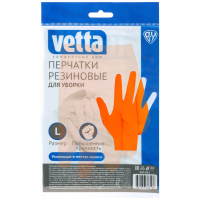 Перчатки резиновые спец. для уборки оранжевые L