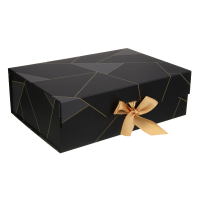 Коробка подарочная складная с лентой, 28x20x9 см