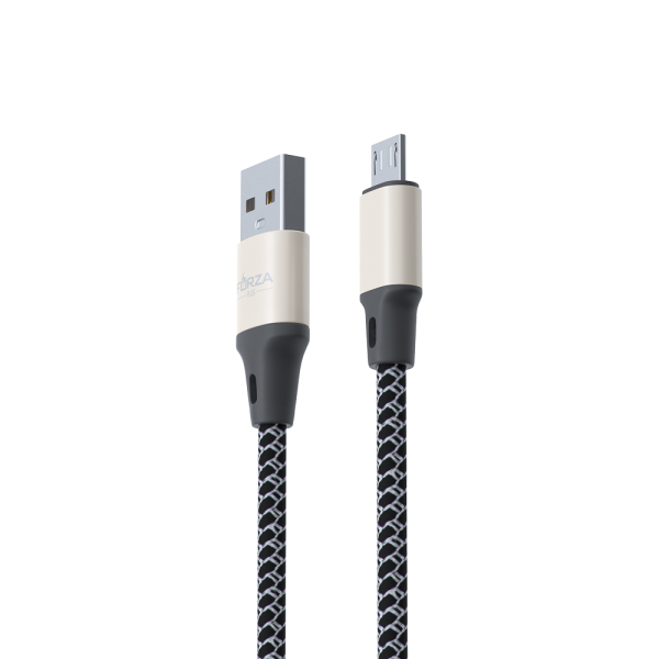 FORZA Кабель для зарядки Футбол Micro USB, 1м, 2А, 2 цвета, пакет