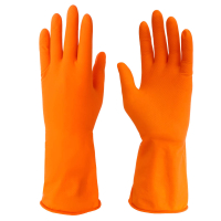 Перчатки резиновые спец. для уборки оранжевые M
