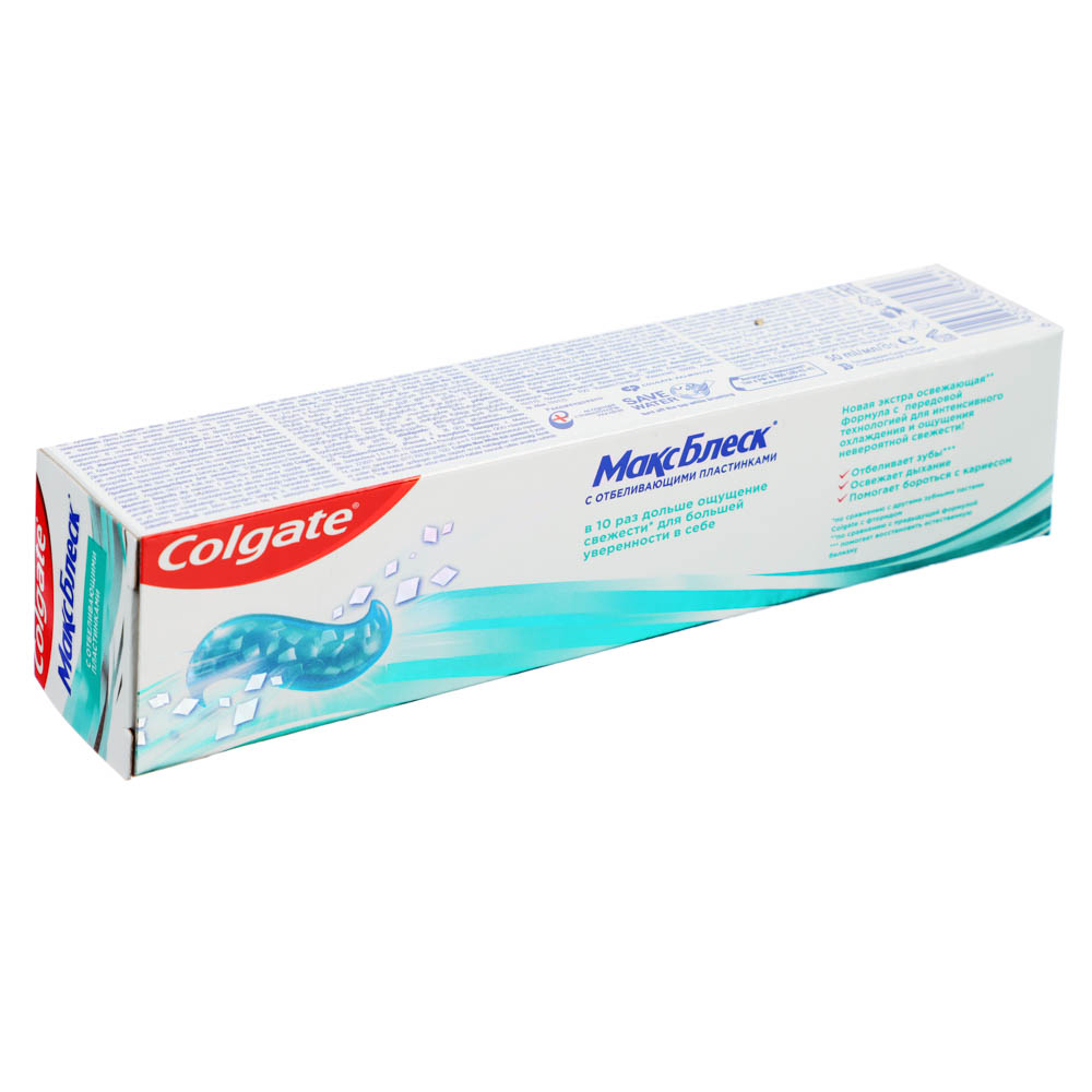 Зубная паста COLGATE Максимальный блеск, 50 мл