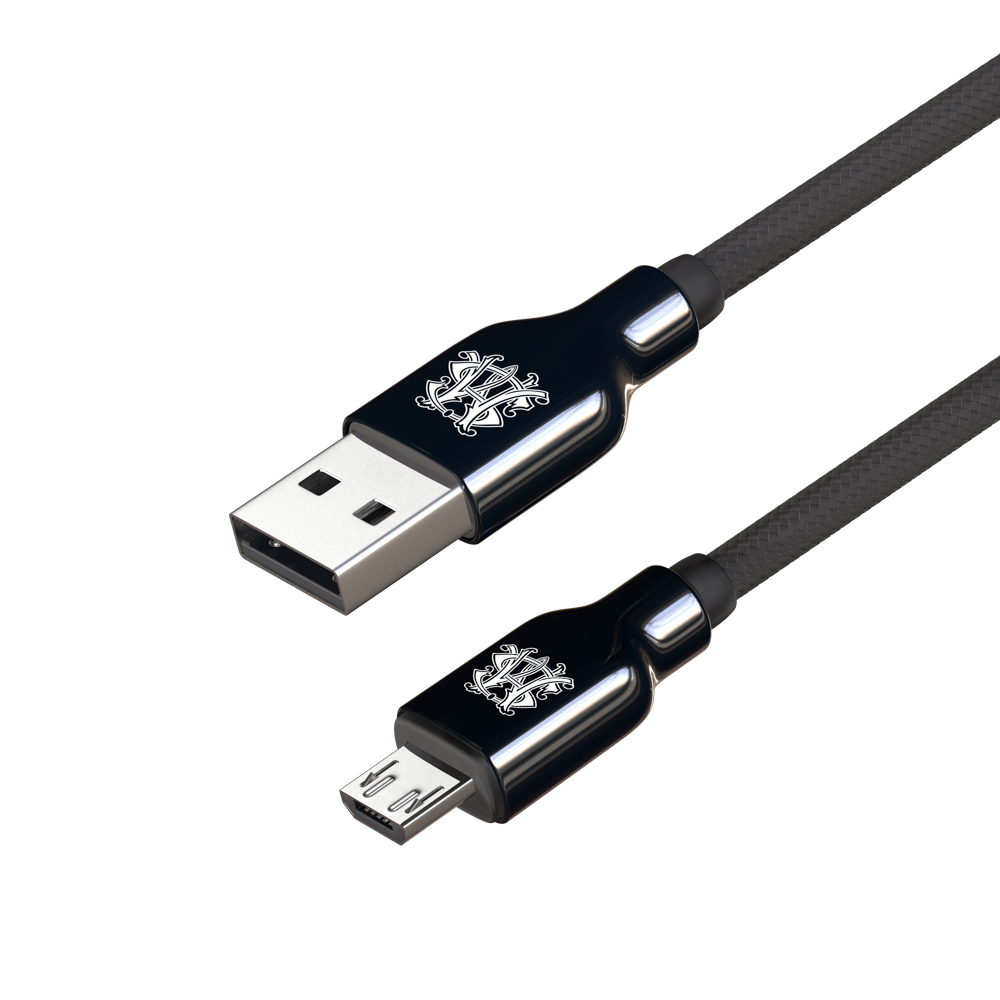 BY SM Кабель для зарядки Micro-USB, 1м, 3А, Быстрая зарядка QC 3.0, 2 цвета