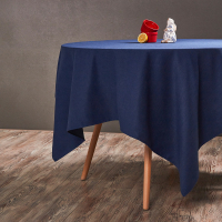 Скатерть текстильная 140х180см с водоотталкивающей пропиткой, полиэстер, синий