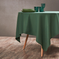 Скатерть текстильная 140х180см с водоотталкивающей пропиткой, полиэстер, зеленый