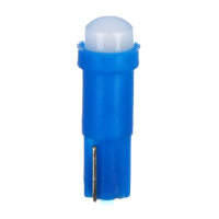 Лампа светодиодная T5 (COB 1W),12В, синий, 2 шт., блистер