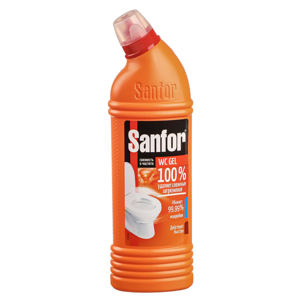 Чистящее средство для унитаза SANFOR WC Gel Super Power, п/б, 750г