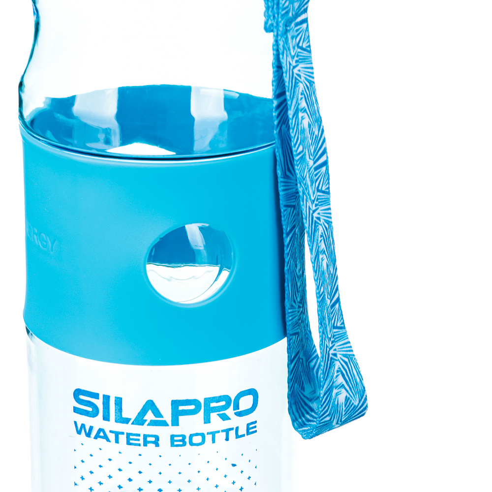 SILAPRO Спортивная бутылка 380мл, 18х6,5см, силикон, PC, 2 цвета