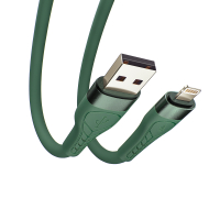 Кабель для зарядки iP, 1 м, 2,4А, Быстрая зарядка QC3.0, зеленый