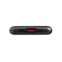 Аккумулятор мобильный, 10000мАч, USB/Type-C, Быстрая зарядка QC4.0+PD, 5А, корпус метал, серый