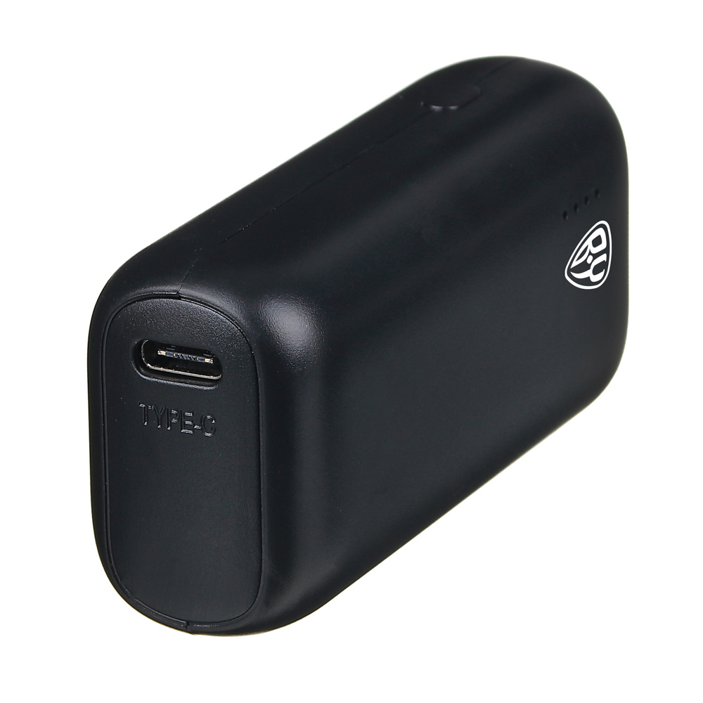 Аккумулятор мобильный Мини, 5000мАч, USB/Type-C, Быстрая зарядка QC3.0+PD, 5A, черный