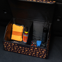 Органайзер багажника, 50х30х30 см, экокожа, Premium, коричневый