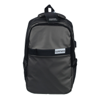 Рюкзак универсальный 46x30x11см, 2 отд., 3 карм., пласт.спинка, ручка, USB, водоотталк.нейлон, серый