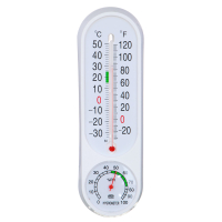 Термометр вертикальный, измерение влажности воздуха, 23x7см, пластик, блистер