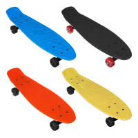 Скейтборд 56х15см, ABS пластик, (пласт. крепеж 5036, PVC 608Z), макс.нагр. 30кг