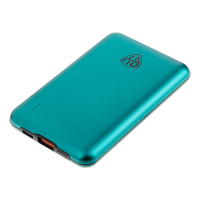 Аккумулятор мобильный, 10000мАч, USB+Type-C, Быстрая зарядка QC4.0+PD, 5А, корпус метал, зеленый