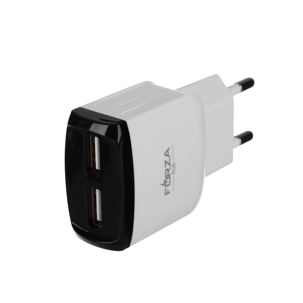 FORZA Сетевое зарядное устройство Палитра, 2xUSB, 2А, 5В, 5 цветов