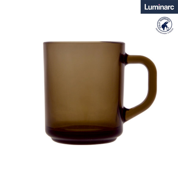 Luminarc Эклипс Кружка 250мл, дымчатое стекло, арт. H9184