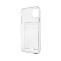Чехол для смартфона Прозрачный, iP -11, картхолдер, силикон
