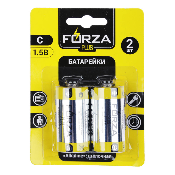 FORZA Батарейки 2шт, тип C, 