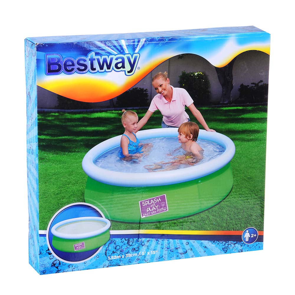 BESTWAY Бассейн надувной My First Fast Set круглый 152x38см (57241)810-118