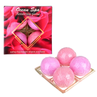 Набор бурлящих шаров для ванн Ocean Spa Лавандовый шепот/Лепестки роз, 4x40г