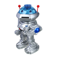 Игрушка в виде робота ПДУ, свет, звук, 4xAA, движение, стрельба, пластик, 30,5х20х14см