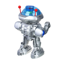 Игрушка в виде робота ПДУ, свет, звук, 4xAA, движение, стрельба, пластик, 30,5х20х14см
