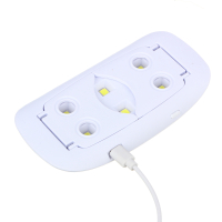 Лампа-мини UV/LED с USB проводом, 13,1х6,7х1,9см, 6W, пластик, ВГ22-64