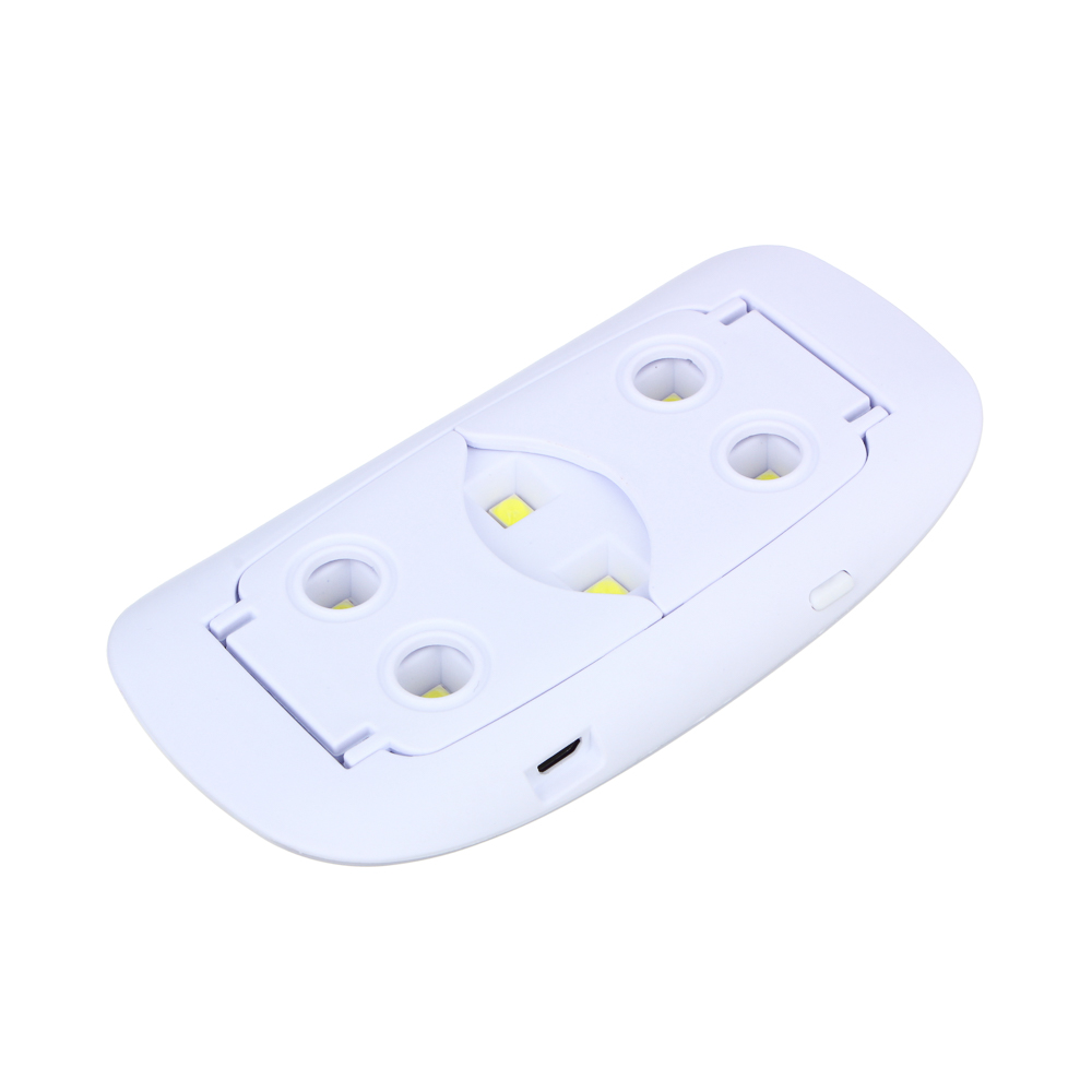 Лампа-мини UV/LED с USB проводом, 13,1х6,7х1,9см, 6W, пластик, ВГ22-64