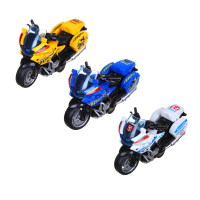 Мотоцикл инерционный Мотодрайв,свет, звук, 3AG3, ABS, 12,5x6,3x7,5см, 6 дизайнов