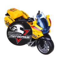 Мотоцикл инерционный Мотодрайв,свет, звук, 3AG3, ABS, 12,5x6,3x7,5см, 6 дизайнов