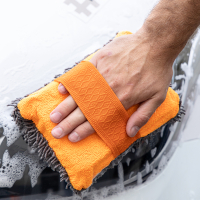 Губка для мытья автомобиля с ворсом, 24x11,5x5,5 см