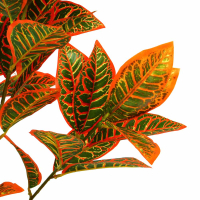 Растение искусственное, 120см, 108 листьев, с горшком, красное