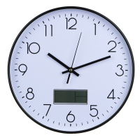 Часы настенные круглые, пластик, d30 см, 1xAA, арт.06-37