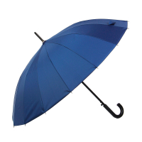 Зонт-трость универсальный, металл, пластик, полиэстер, 60 см, 16 спиц, 6 цветов, 2610S-1